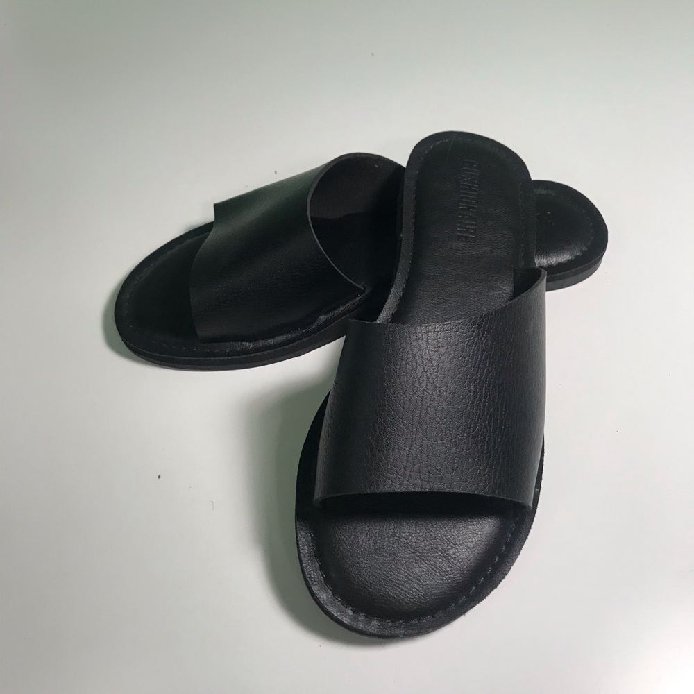 Black Slide Sandals